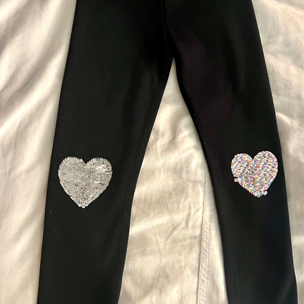 Girls RUMI + RYDER The Cozy Fleece Black Legging size 6-7